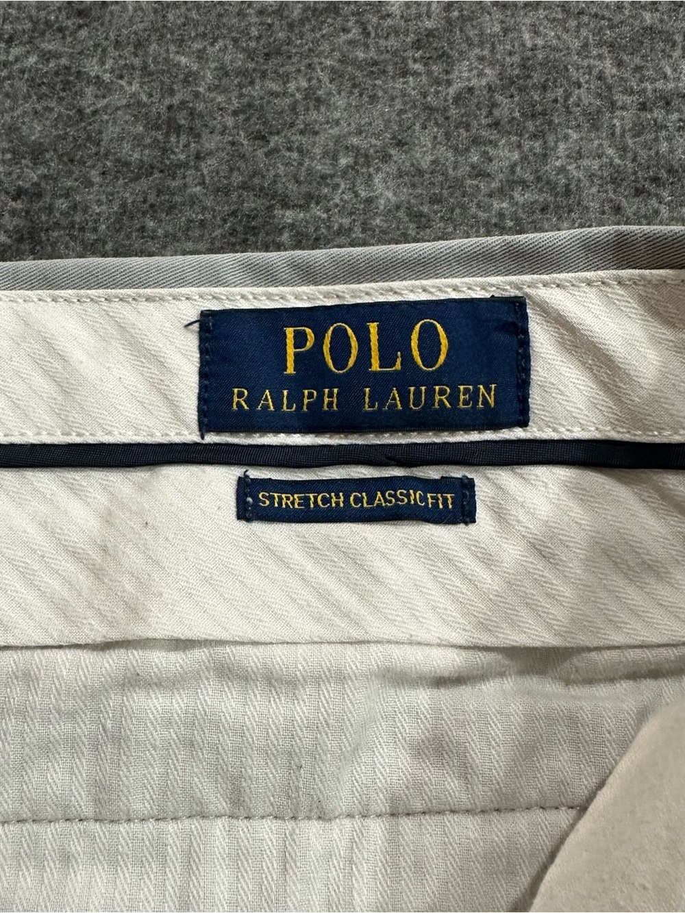 Polo Ralph Lauren Stretch Classic Fit Chino Shorts Mens 32 Light Gray Cotton - Picture 3 of 7